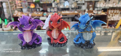 Wise Coloured Dragons ( set of 3 )