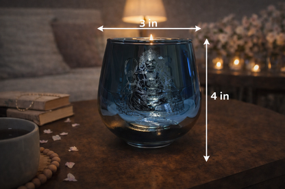 Candle Holder - Hanuman (4 in.) 2pcs: Blue / 4in