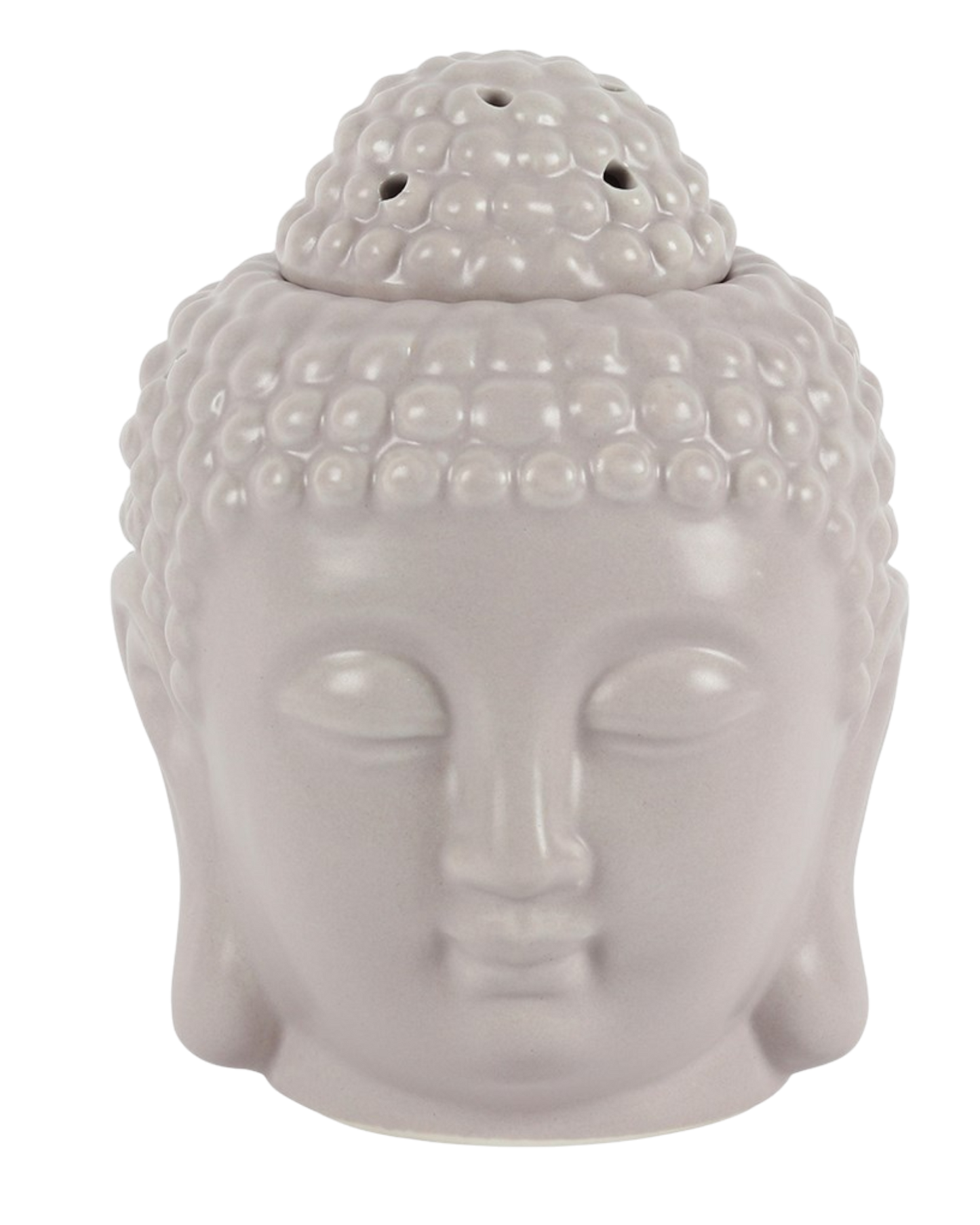 Small Grey Buddha Head Oil Burner NEW!