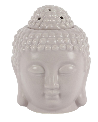 Small Grey Buddha Head Oil Burner NEW!