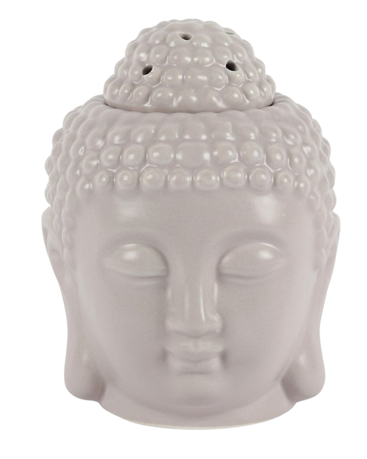 Small Grey Buddha Head Oil Burner NEW!