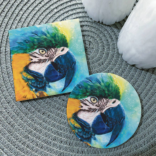Macaw Ceramic Coaster