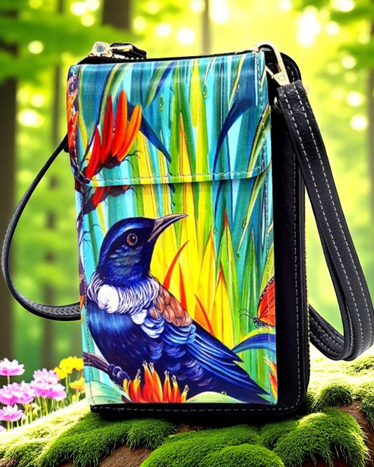 Tui in Flax- Cell Phone Bag with flap