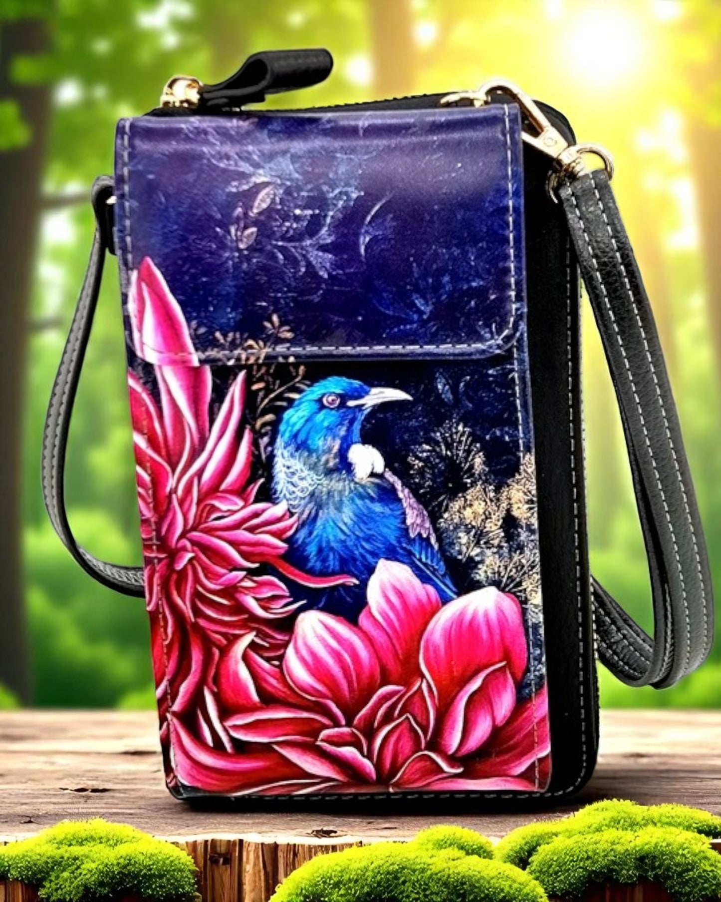 Dahlia Tui- Cell Phone Bag with flap