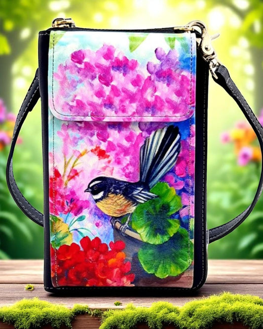Fantail Garden - Cell Phone Bag With flap