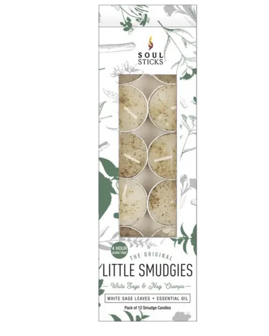 White Sage & Nag Champa - Little Smudgies Teelight Candles