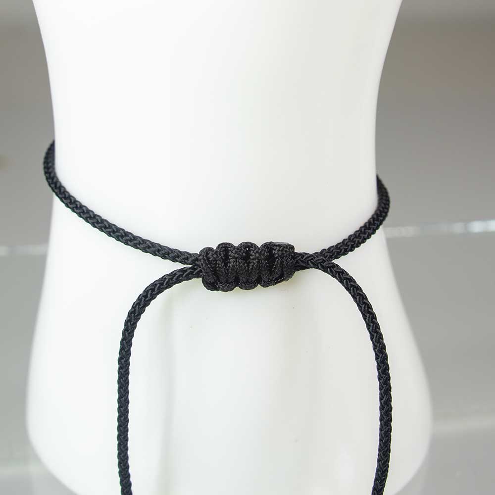 Adj Copper Beads Tibetan Bracelet - Healing Protection Black