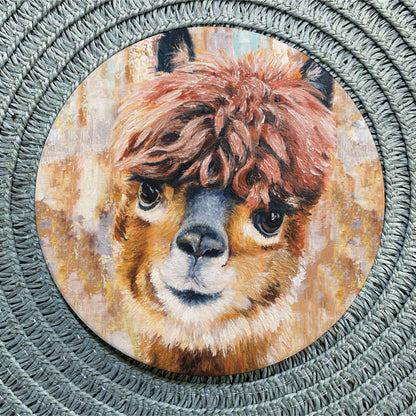 Alpaca Ceramic Coaster