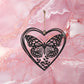 17cm Metal Hanging Heart Butterfly