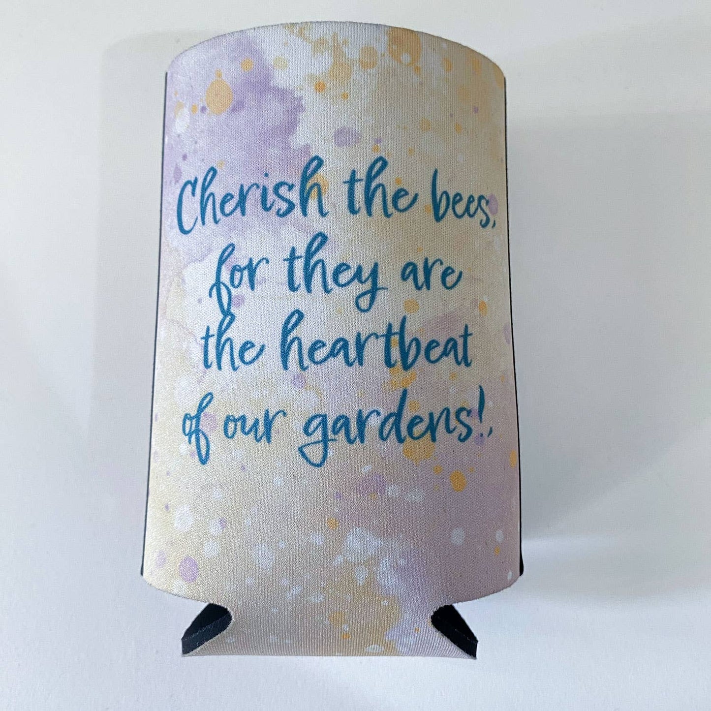 Bee Quote Flat Stubby Holder Cooler