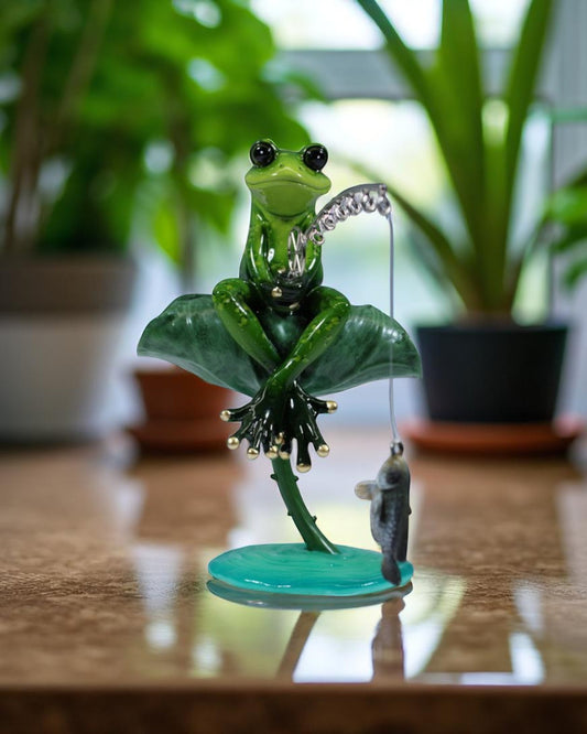Fishing Frog Marble Finish
