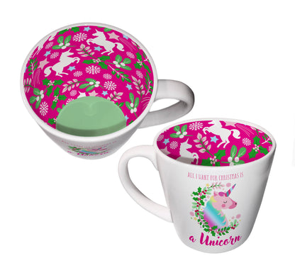 Unicorn Christmas - Inside Out Mug