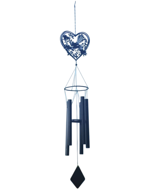 Fantail - Heart Wind Chime 90cm