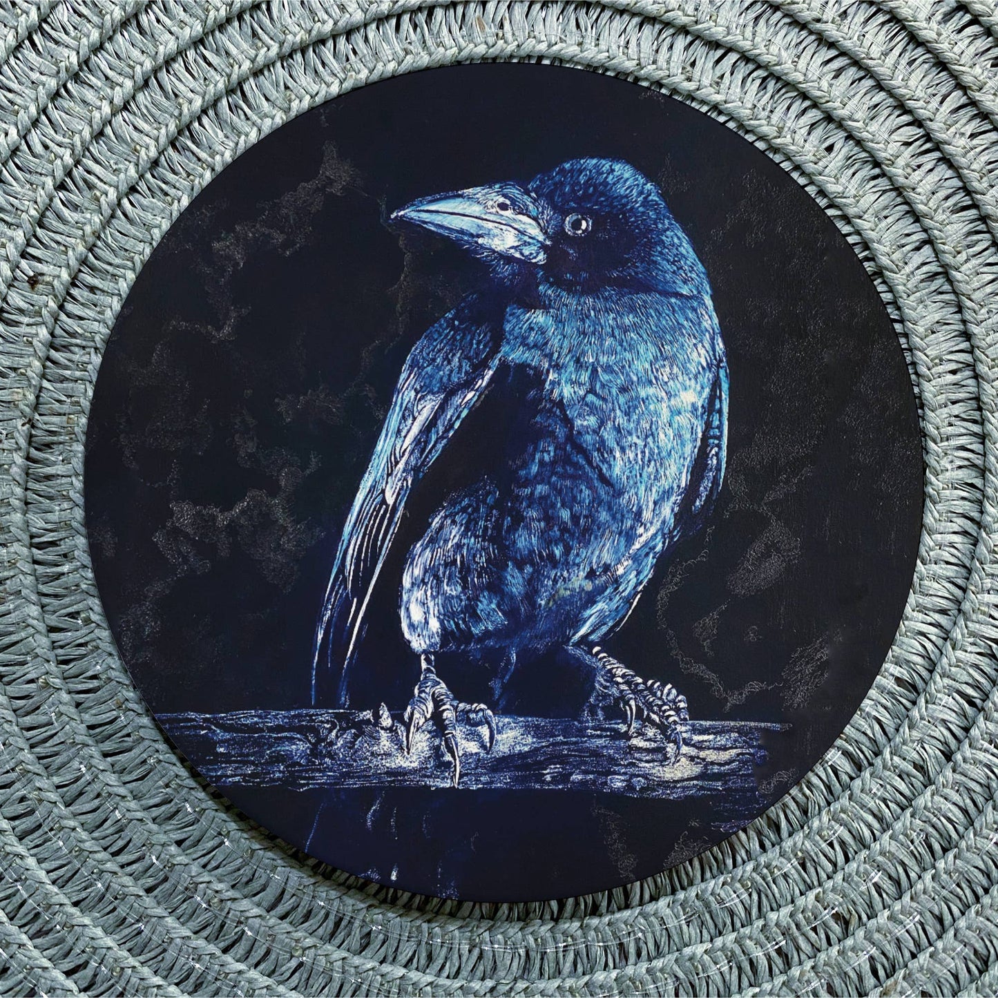 Crow Ceramic Coaster
