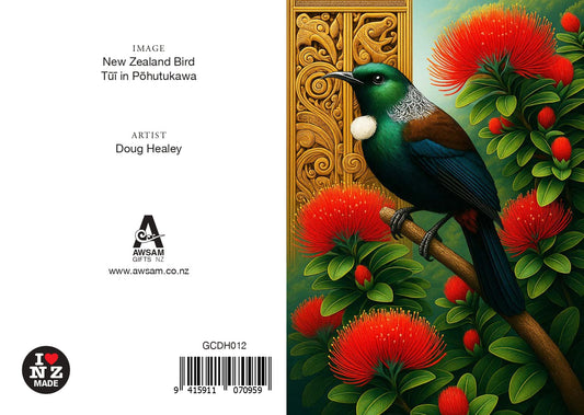 Tui in Pohutukawa - Gift Card