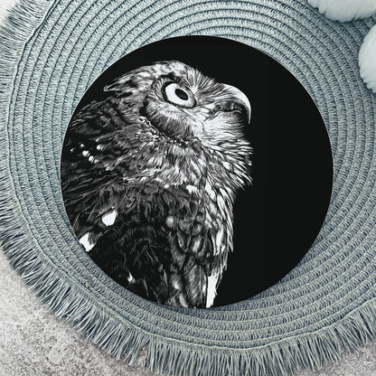 Barking Owl Ceramic Round Pot Trivet | 20 cm Diameter