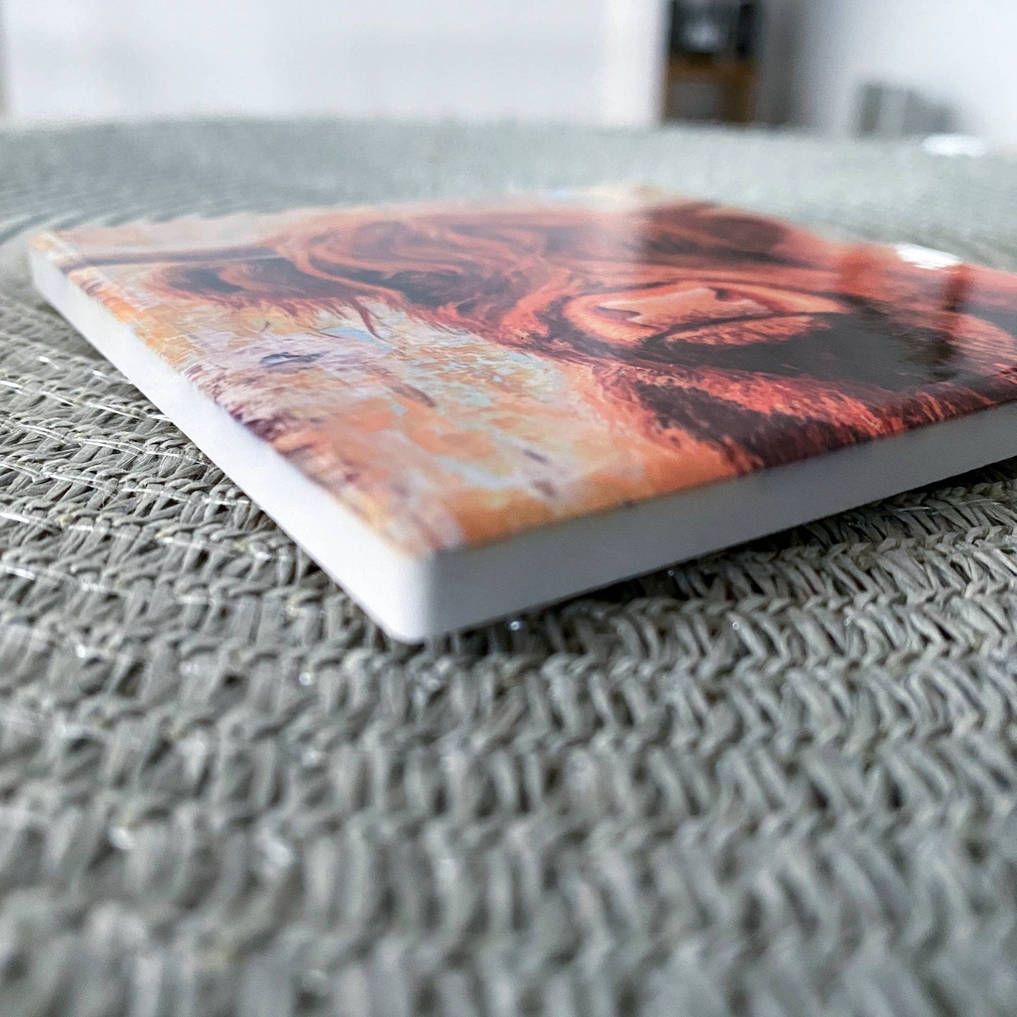 Highland Cow Ceramic Coaster