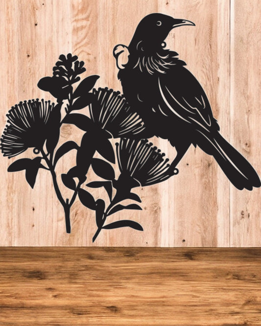 45cm NZ Native WallArt Tui