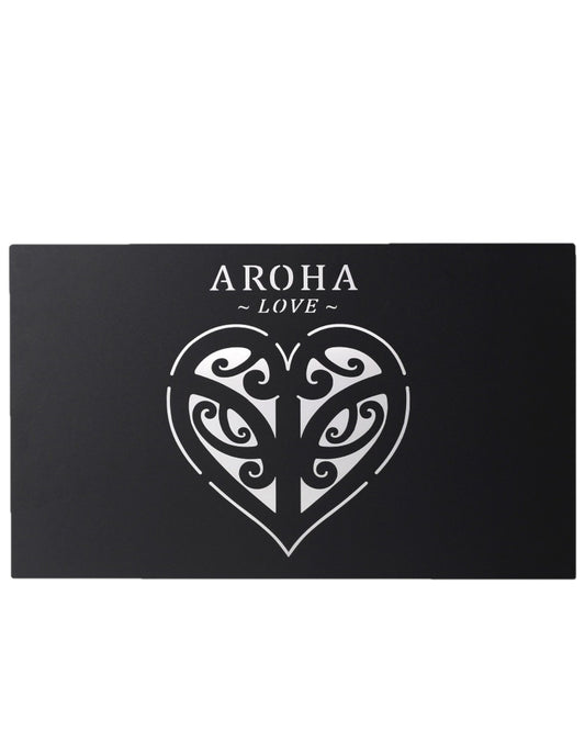 Aroha Metal Wall Art Black