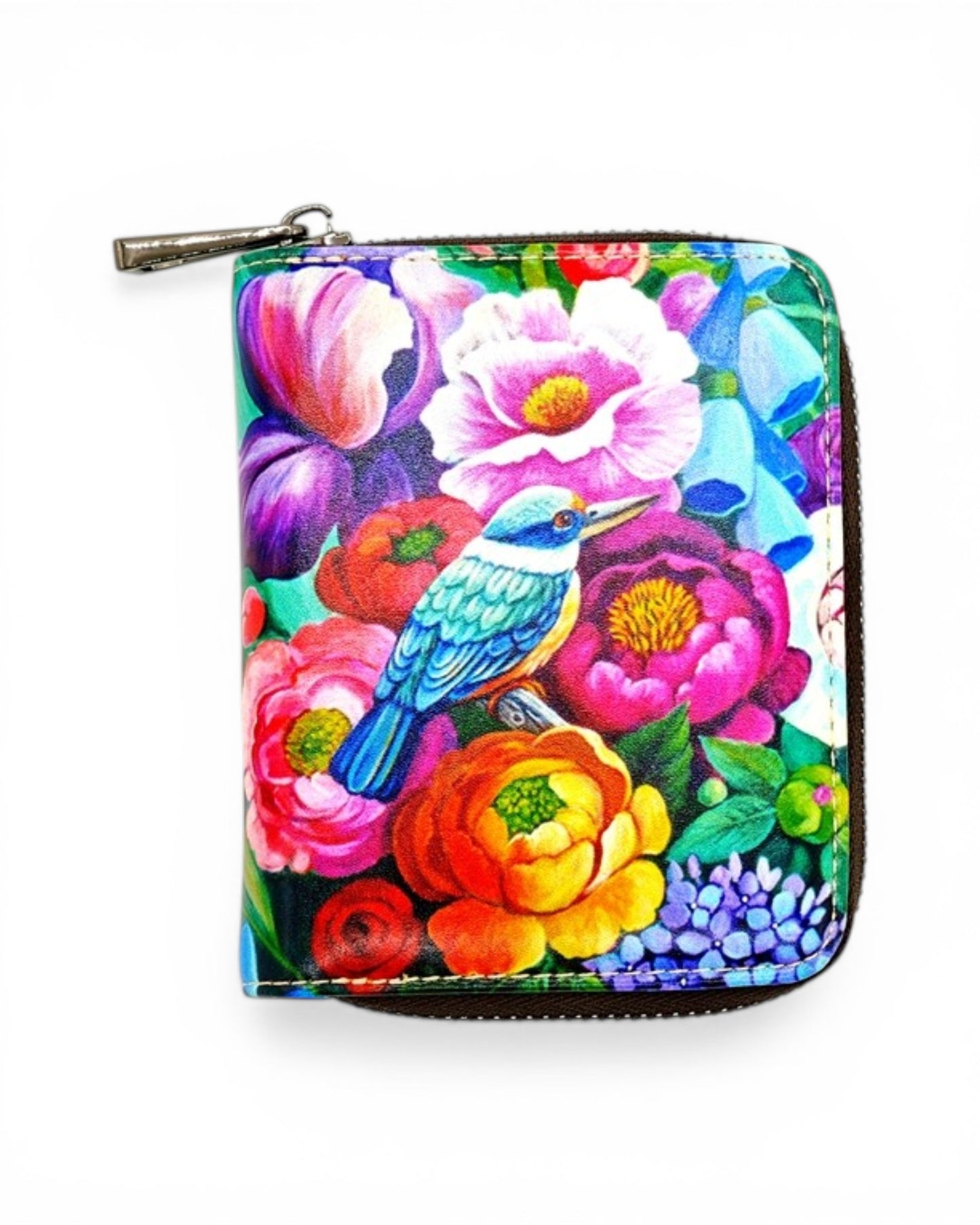 Kingfisher Birds and flowers - Small Wallet