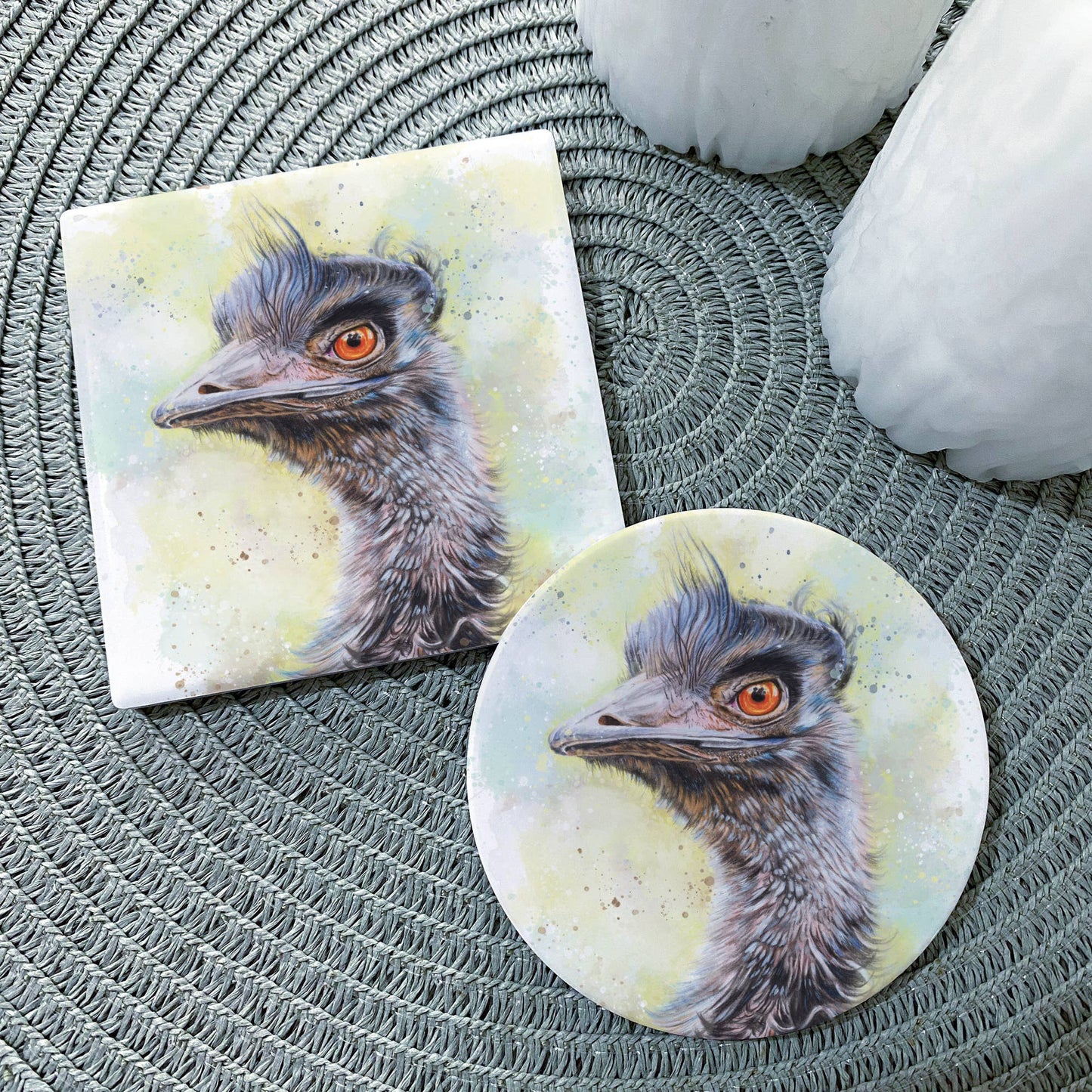 Emu Ceramic Coaster