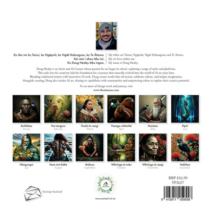 Doug Healey Calendar - New Zealand Maori Artwork 2026