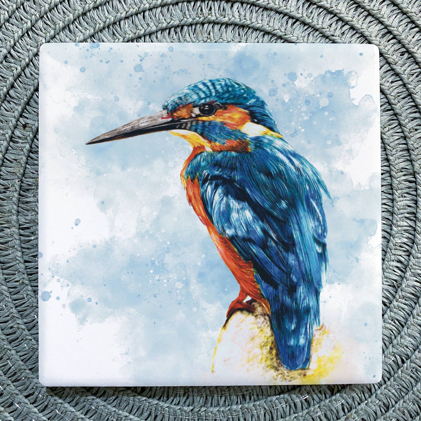Kingfisher Ceramic Coaster