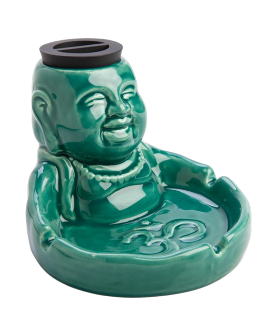 Stash It! Laughing Buddha Storage Jar & Ashtray