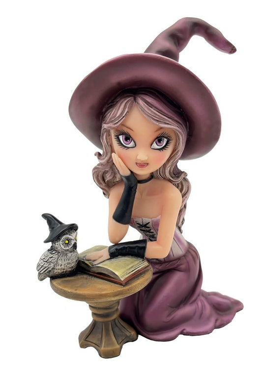 Witch Reading with Owl