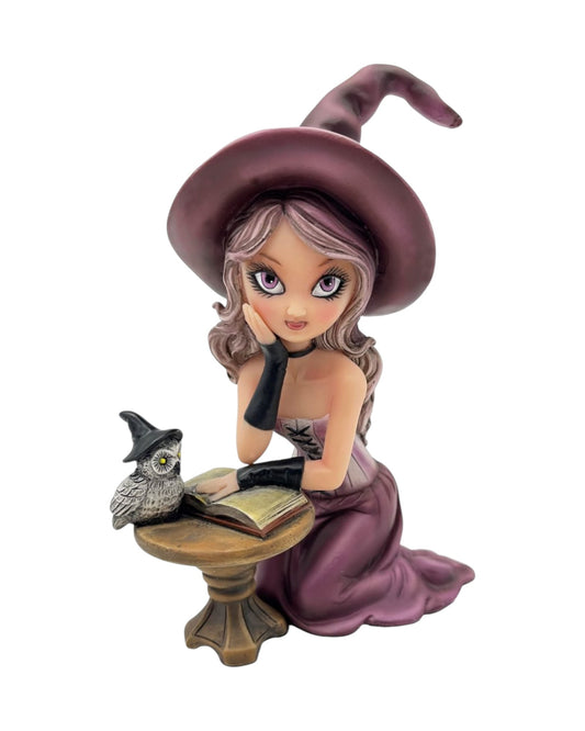 Witch Reading with Owl