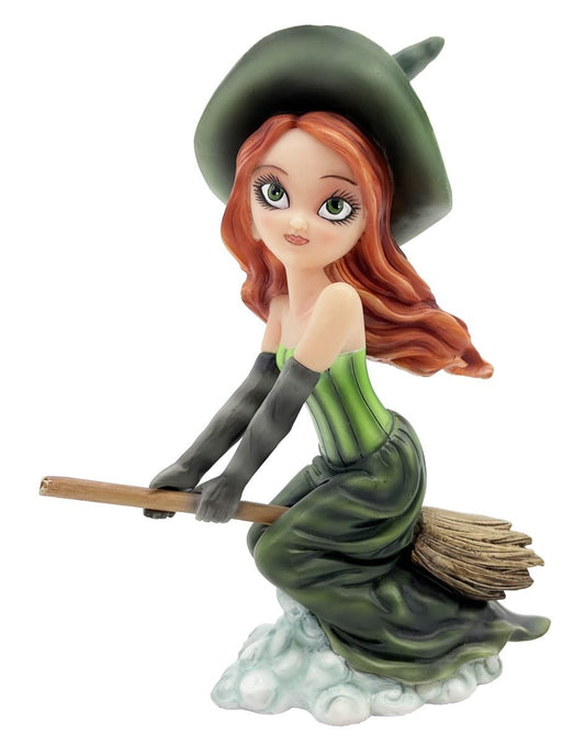 Witch Sitting on Broom