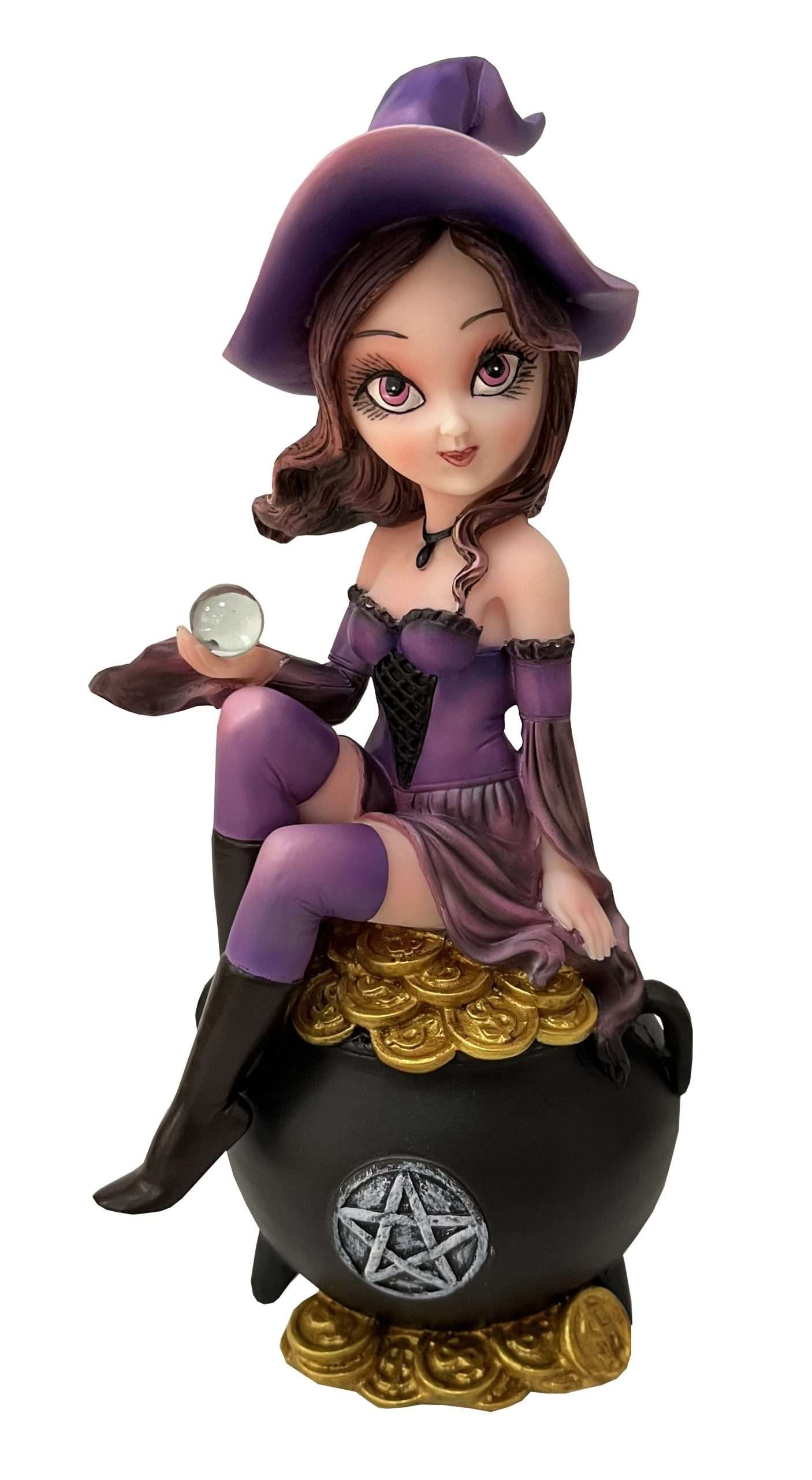 Witch Sitting on Cauldron