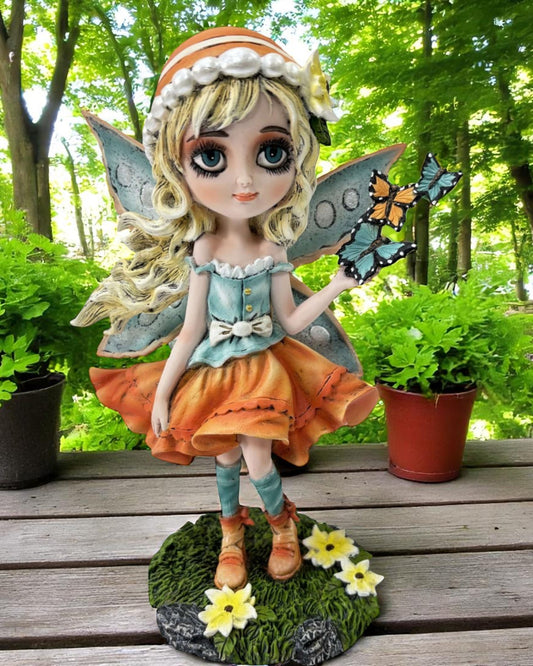 Cute Summer Fairy with Butterflies