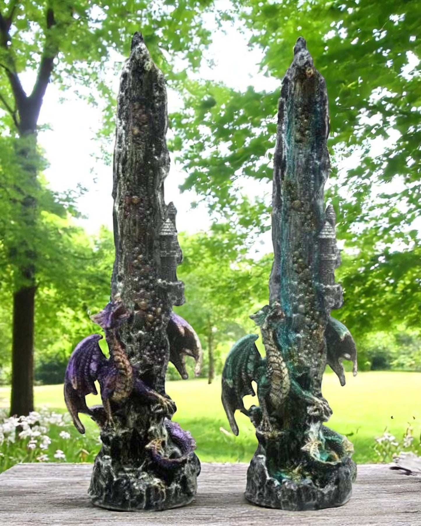 Dragon Waterfall Upright Ashcatcher Incense Stick Burner