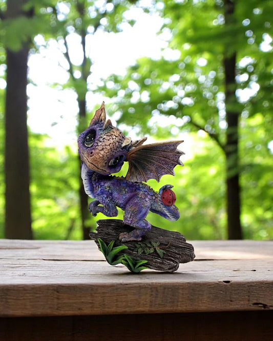 Purple Dragon with Lady Bug