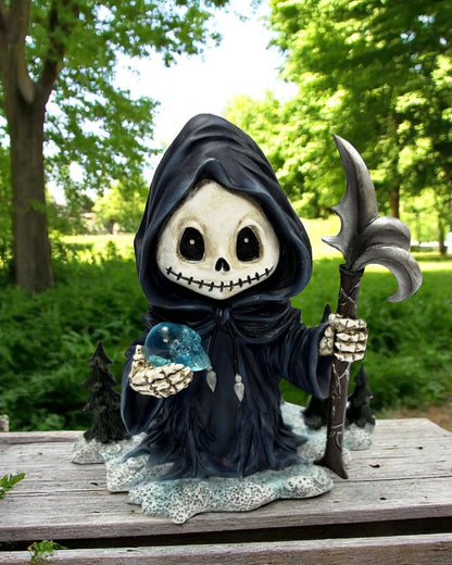 Winter Grim Reaper with Skull