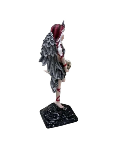 Goth Angel Holding Skull