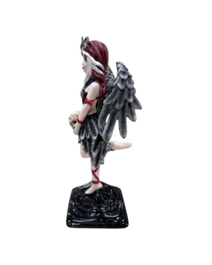 Goth Angel Holding Skull