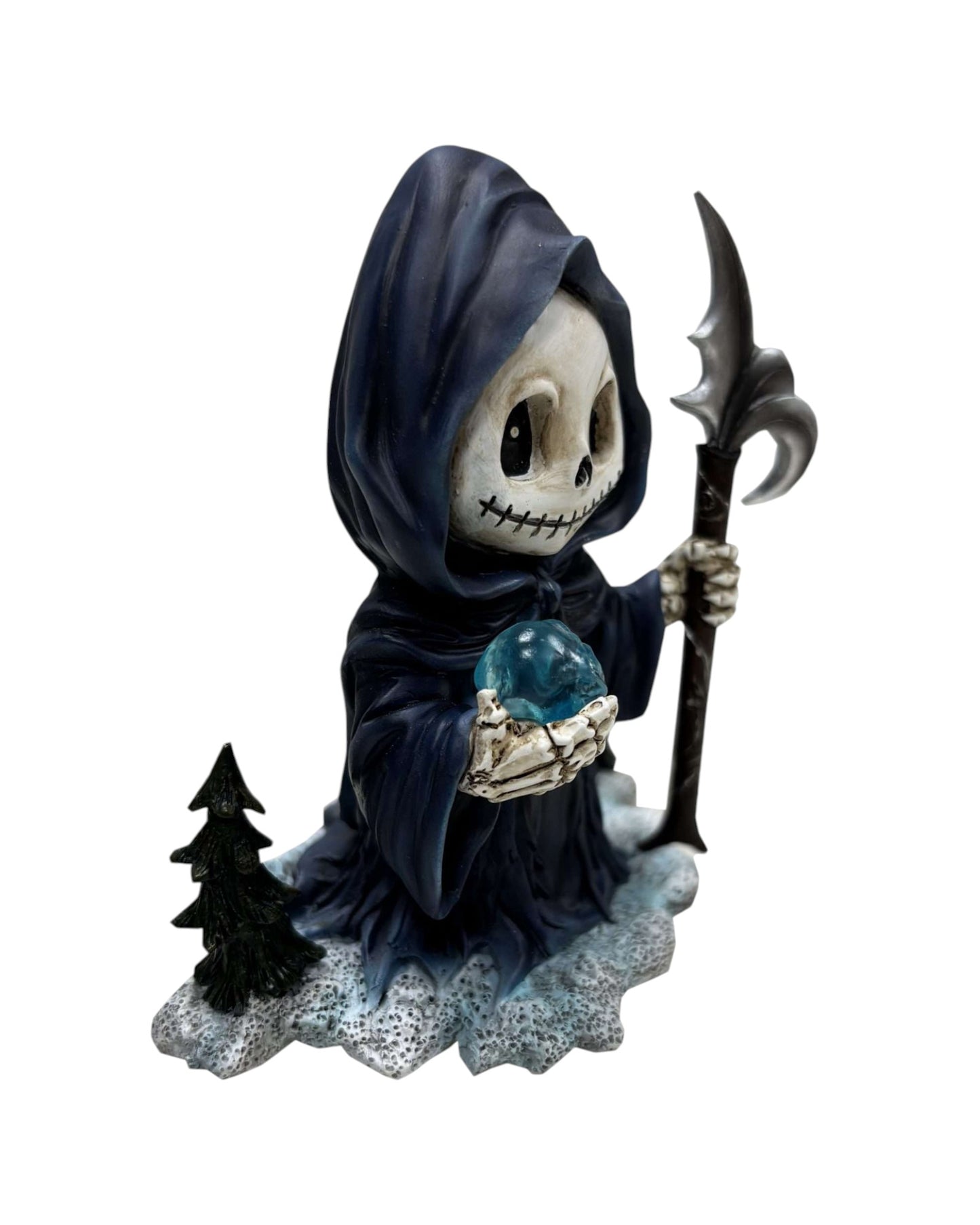 Winter Grim Reaper with Skull