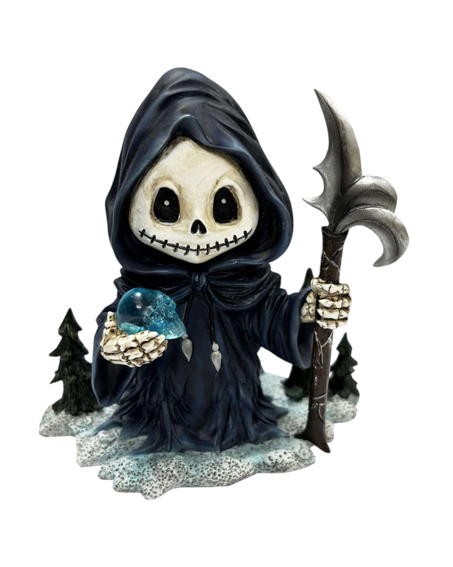 Winter Grim Reaper with Skull