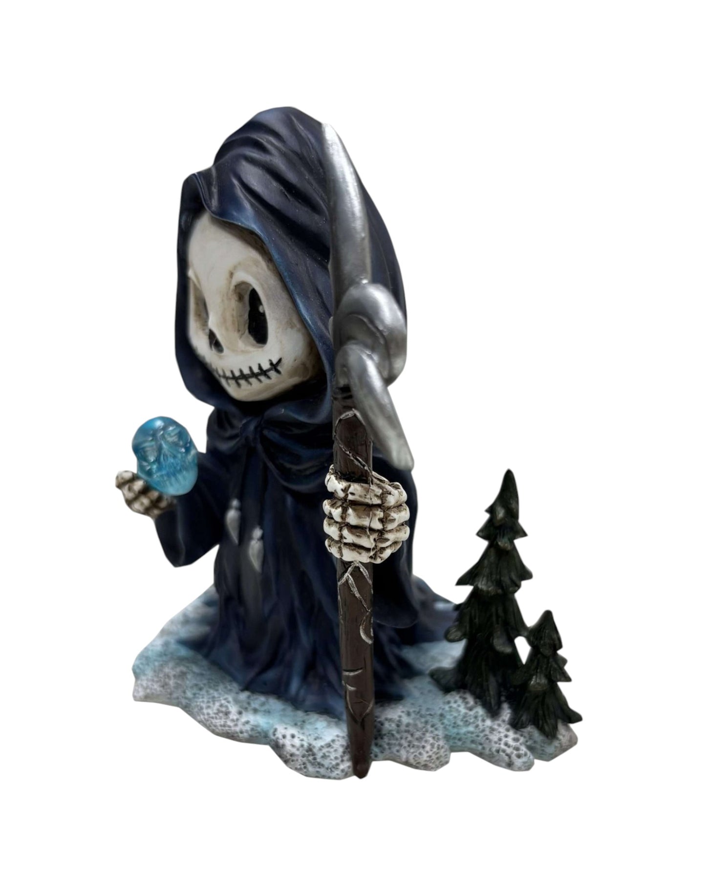 Winter Grim Reaper with Skull