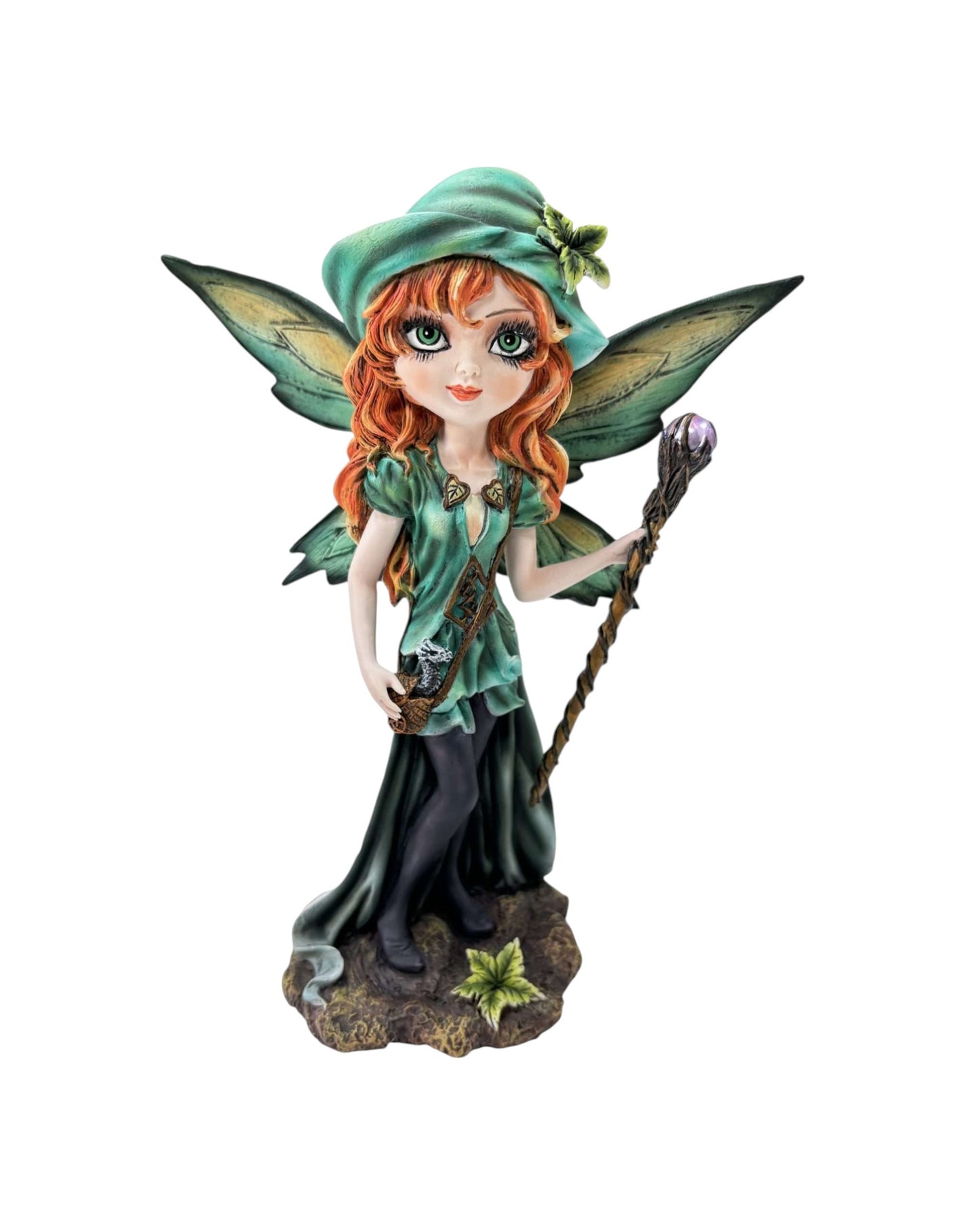 Green Fairy with Magic Wand