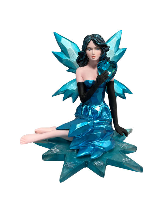 Blue Crystal Heart Fairy