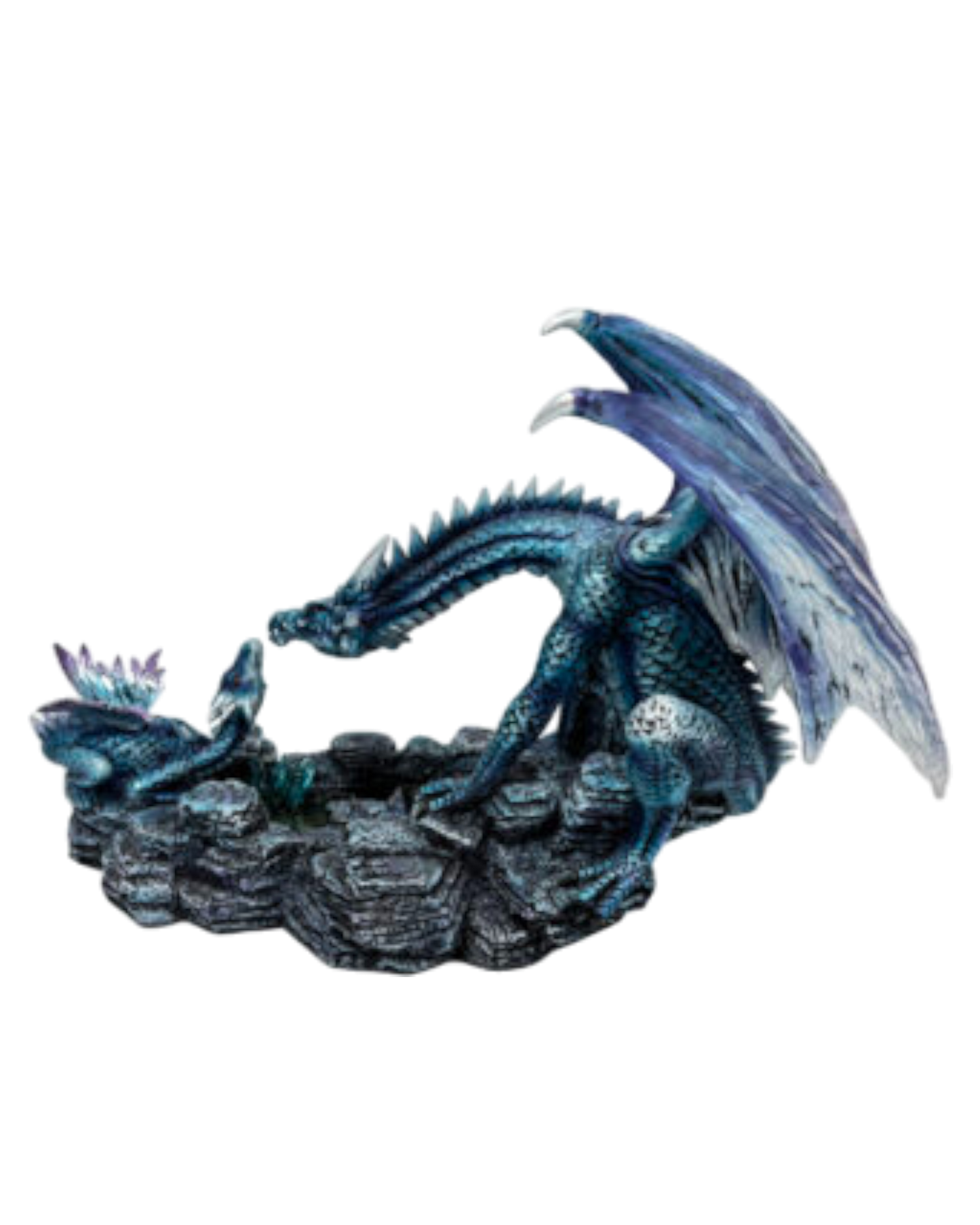 Blue Mother and Baby Dragon