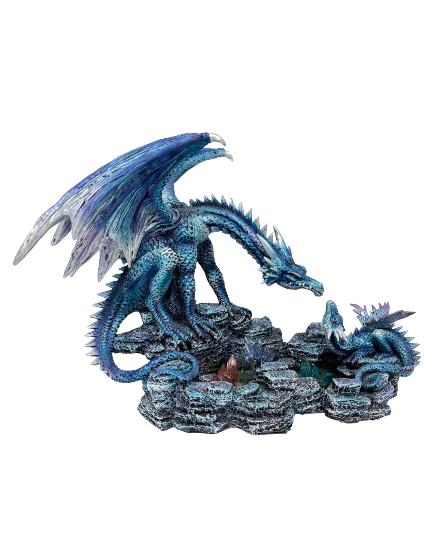 Blue Mother and Baby Dragon