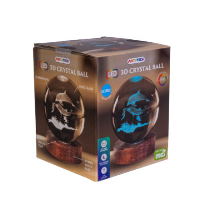 Dolphin 3D Crystal Ball Lamp