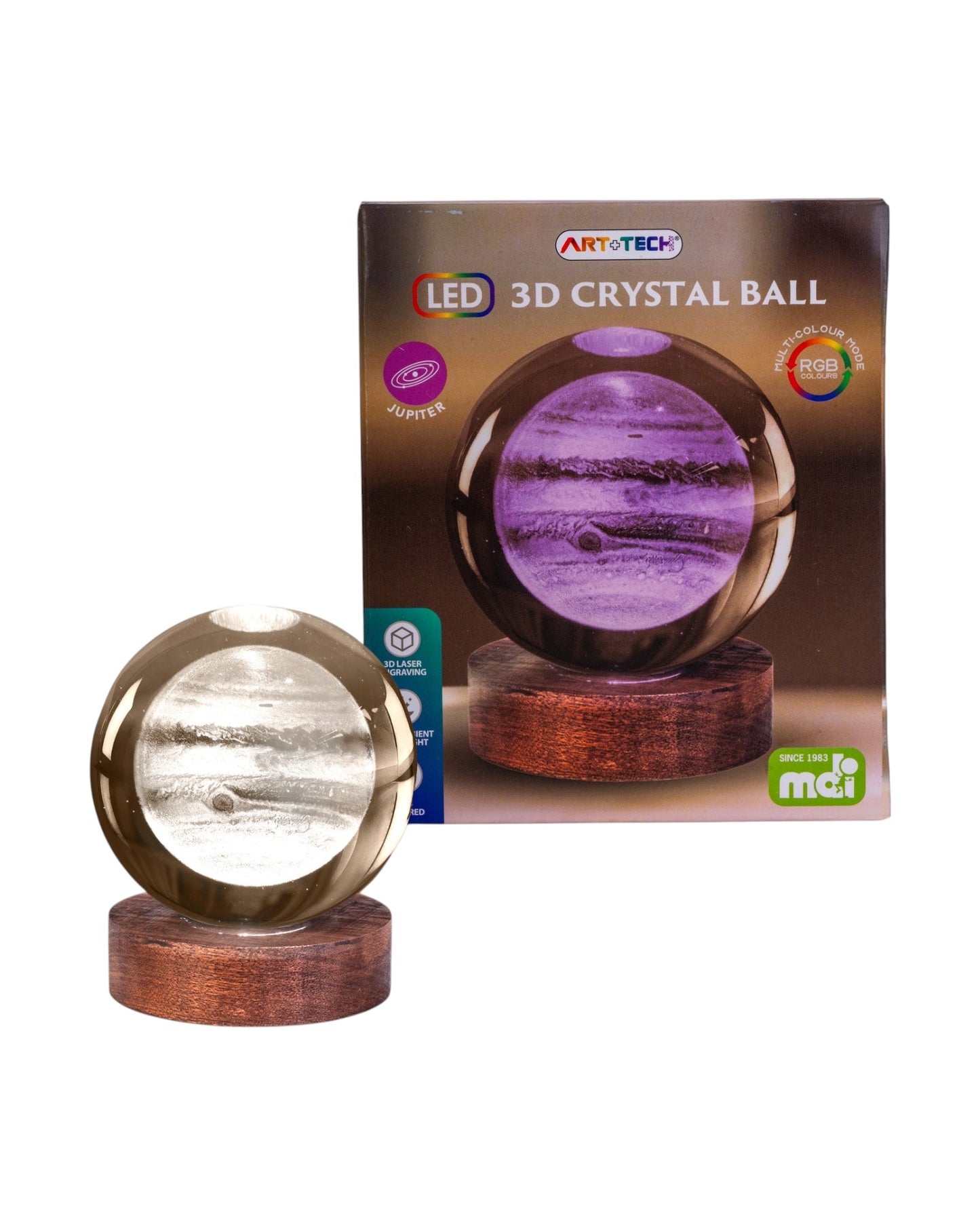 Jupiter 3D Crystal Ball Lamp