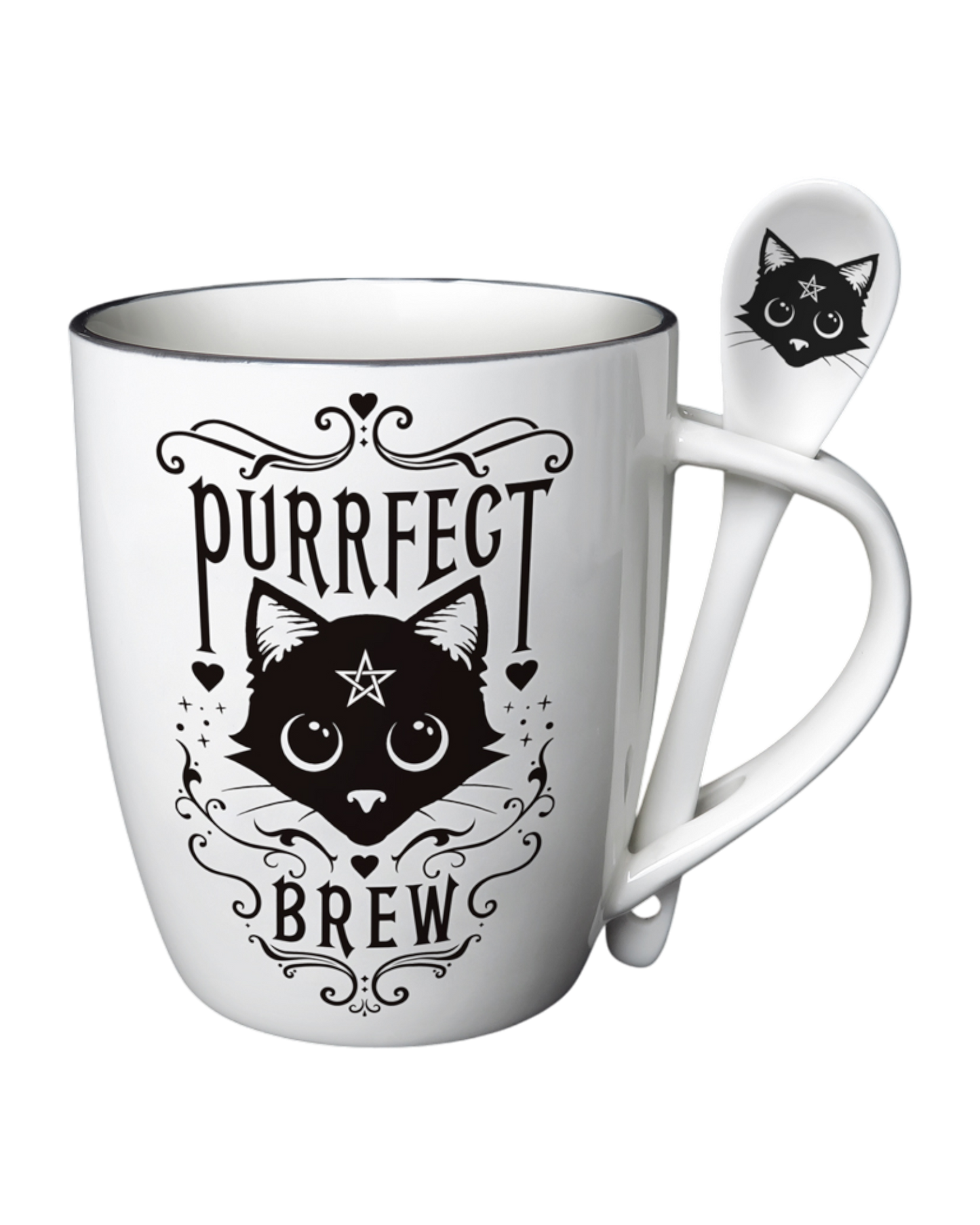 Purrfect Brew - Mug & Spoon
