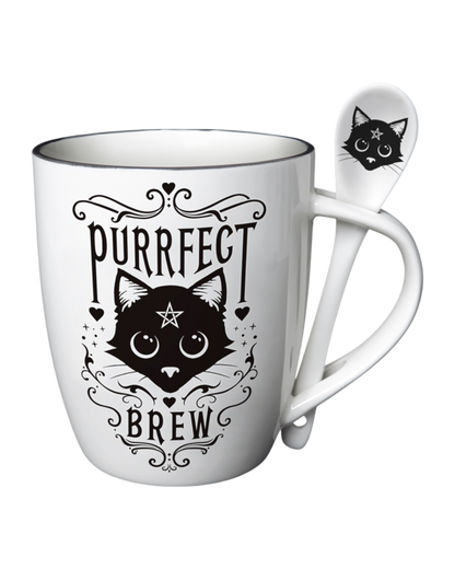 Purrfect Brew - Mug & Spoon