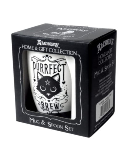 Purrfect Brew - Mug & Spoon